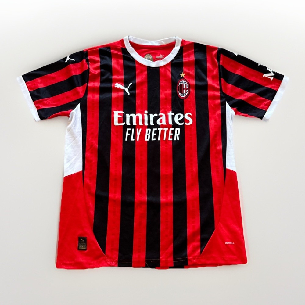 Puma AC Milan Jersey Mens XL Home 2024-25 Soccer Kit Red